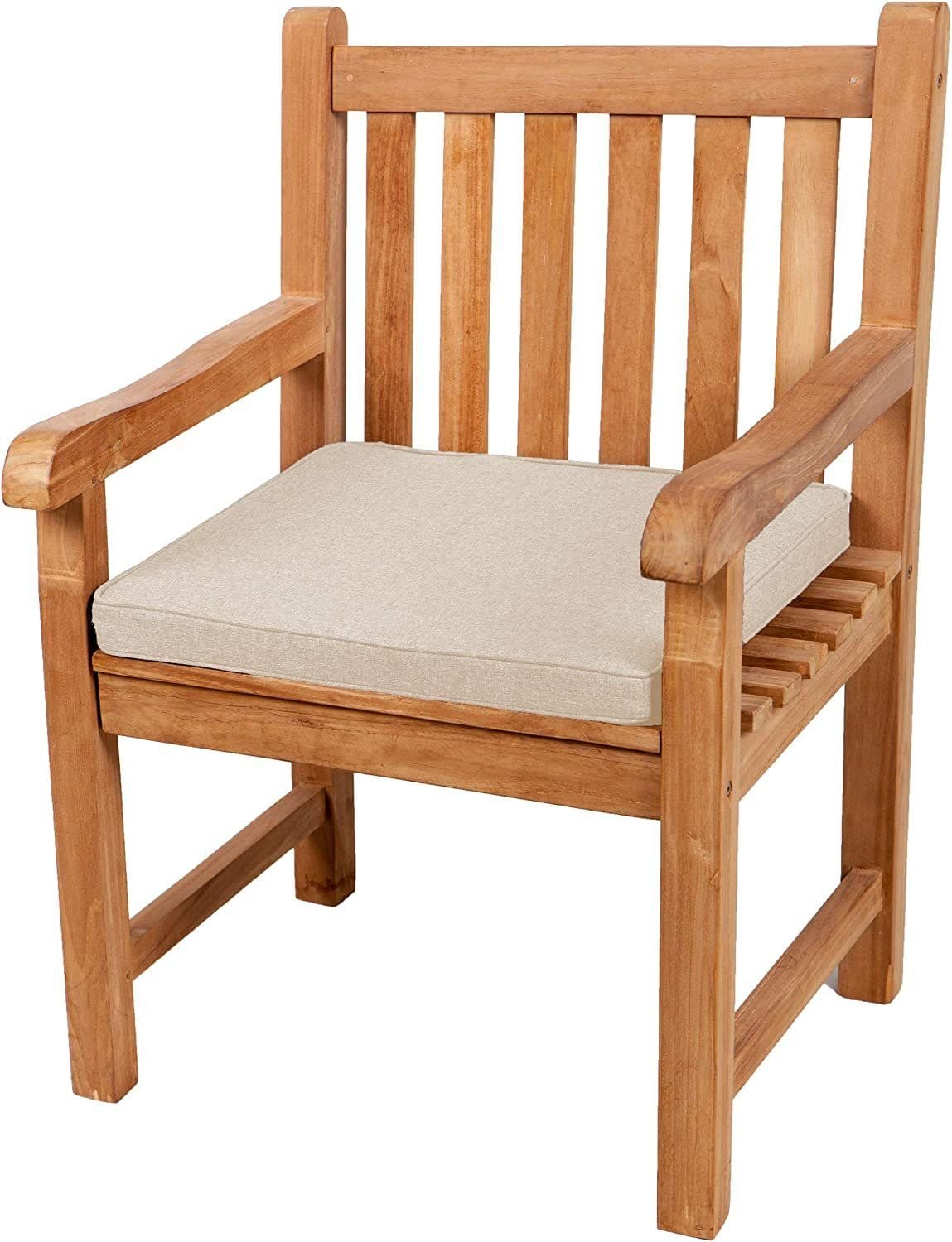 FAVRE Bankauflage Sitzkissen Creme 100% Polyester Gartenbank