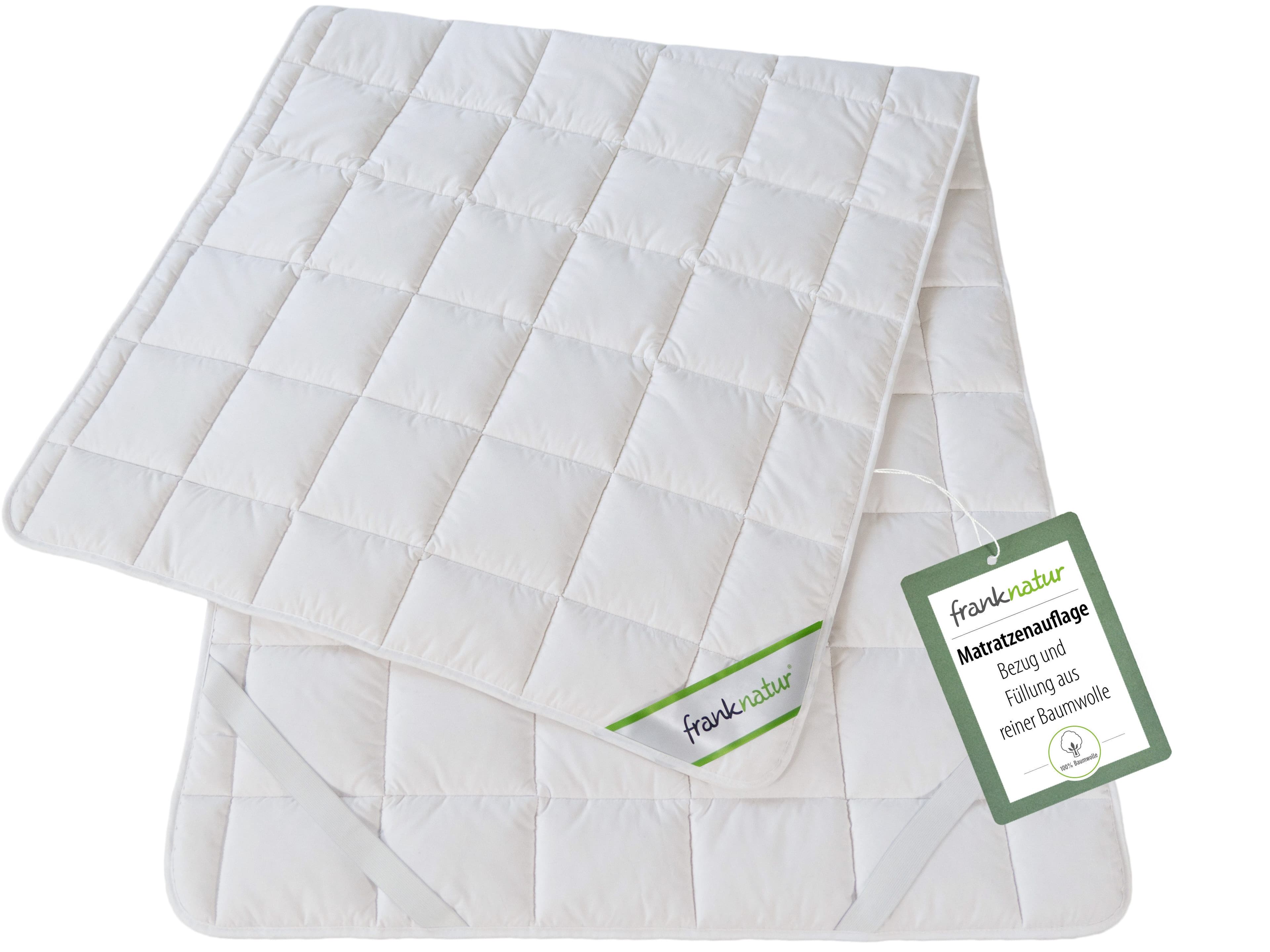 franknatur Topper Unterbett Baumwolle 100% Naturmaterial Weiß - Bild 2