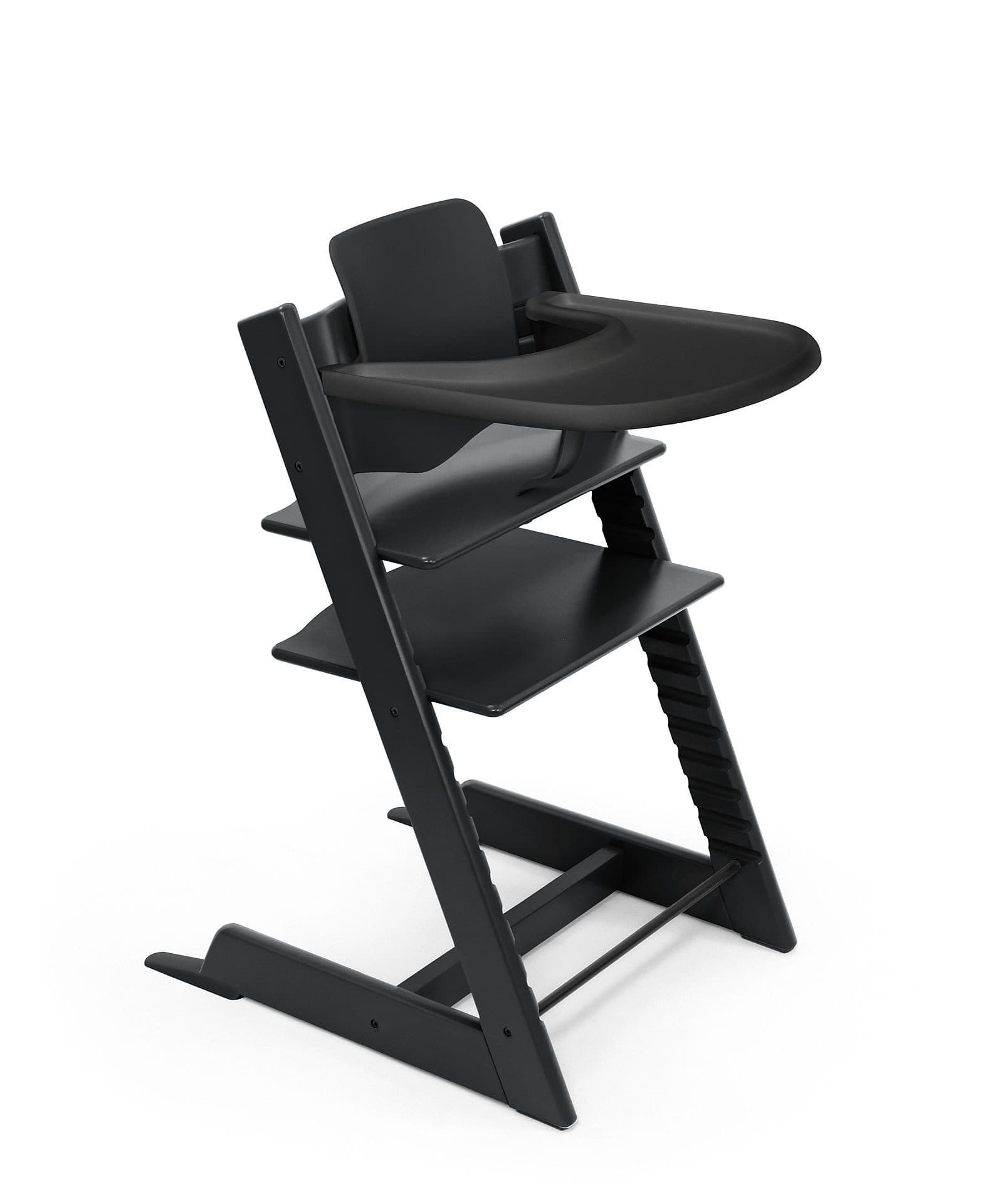 Stokke Tripp Trapp Hochstuhl-Set Schwarz Buchenholz mit Baby Set - Bild 2