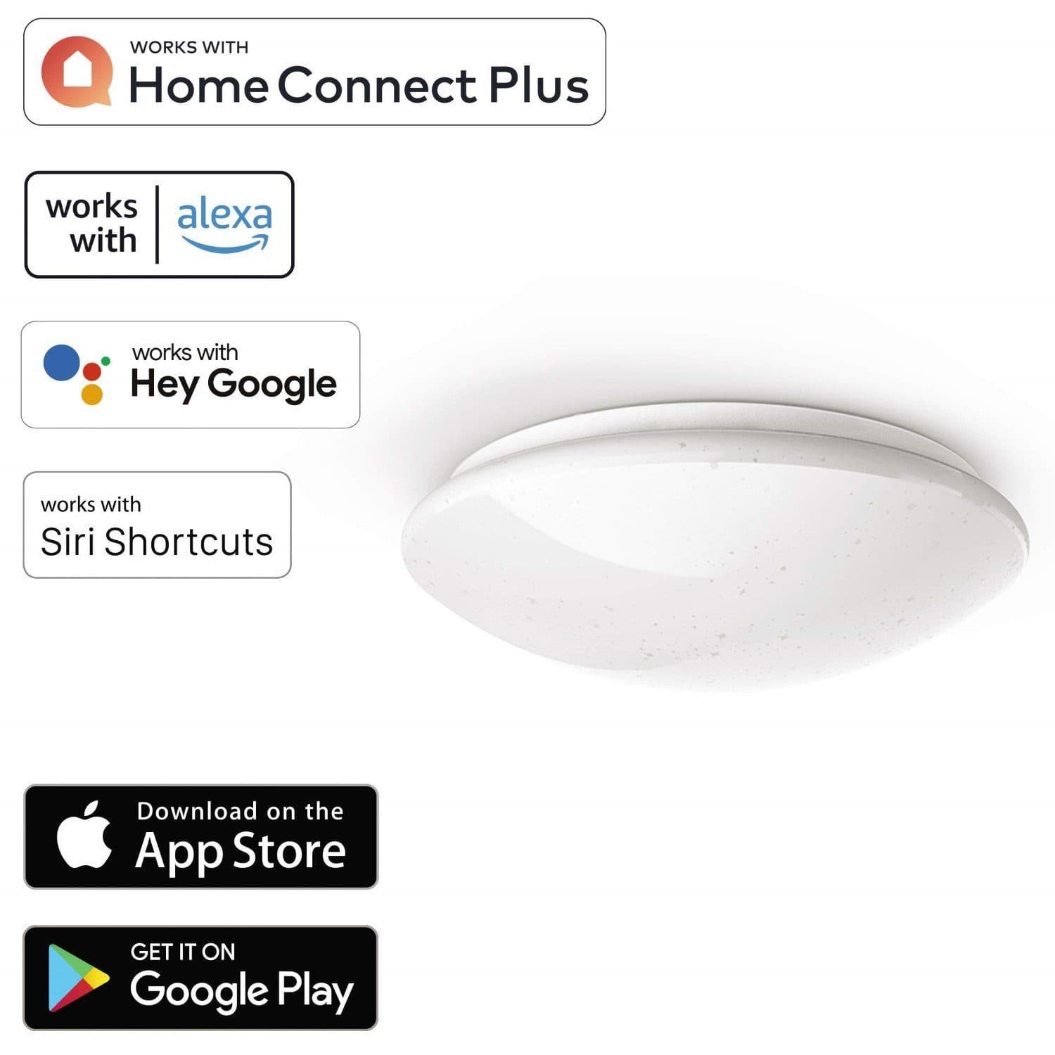 Hama LED Deckenleuchte WiFi Weiß Dimmbar Glitzereffekt - Bild 2