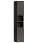 mokebo Hochschrank Der Kapitän Anthrazit Schwarz Badschrank Bild 2