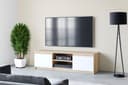 Home affaire Lowboard DINGO TV-Schrank Weiß Beige Modern Bild 2