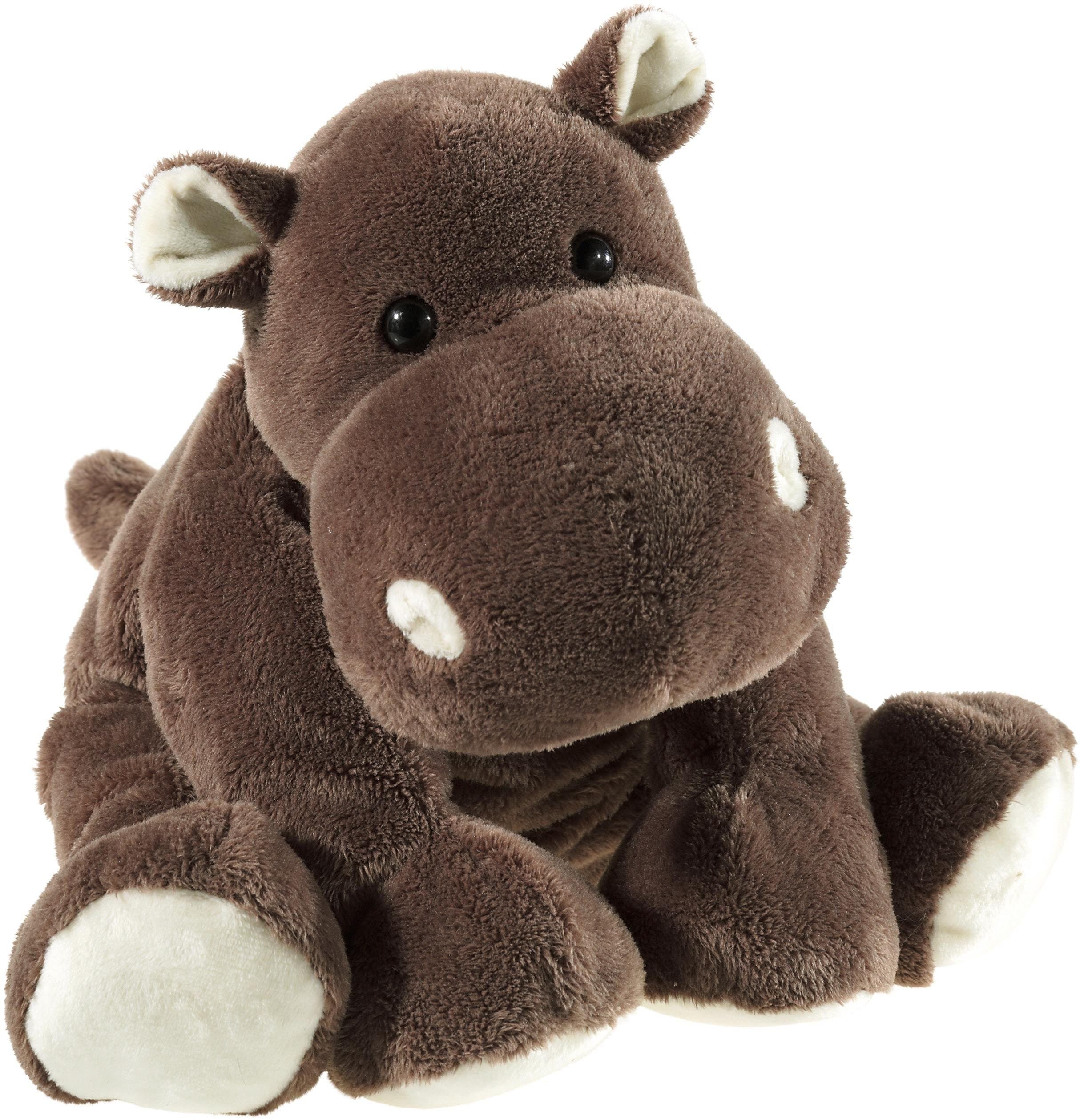Heunec Kuscheltier Softissimo Hippo sitzend Plüsch braun - Bild 2