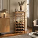 en.casa Weinregal Fillby 16 Flaschen Bambus Natur Bild 2