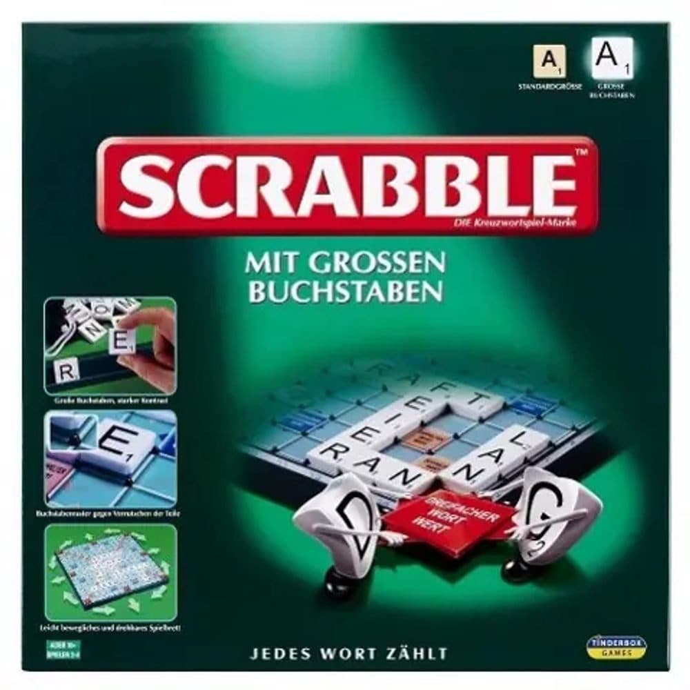 Piatnik Scrabble Großbuchstaben Spielbrett mit Drehteller