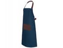 Fartuchy.pl Kochschürze JEANS Blau mit Tasche - Gastronomie-Kellnerschürze Bild 2
