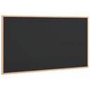 vidaXL Kreidetafel mit Kiefernholzrahmen Schwarz Bild 2