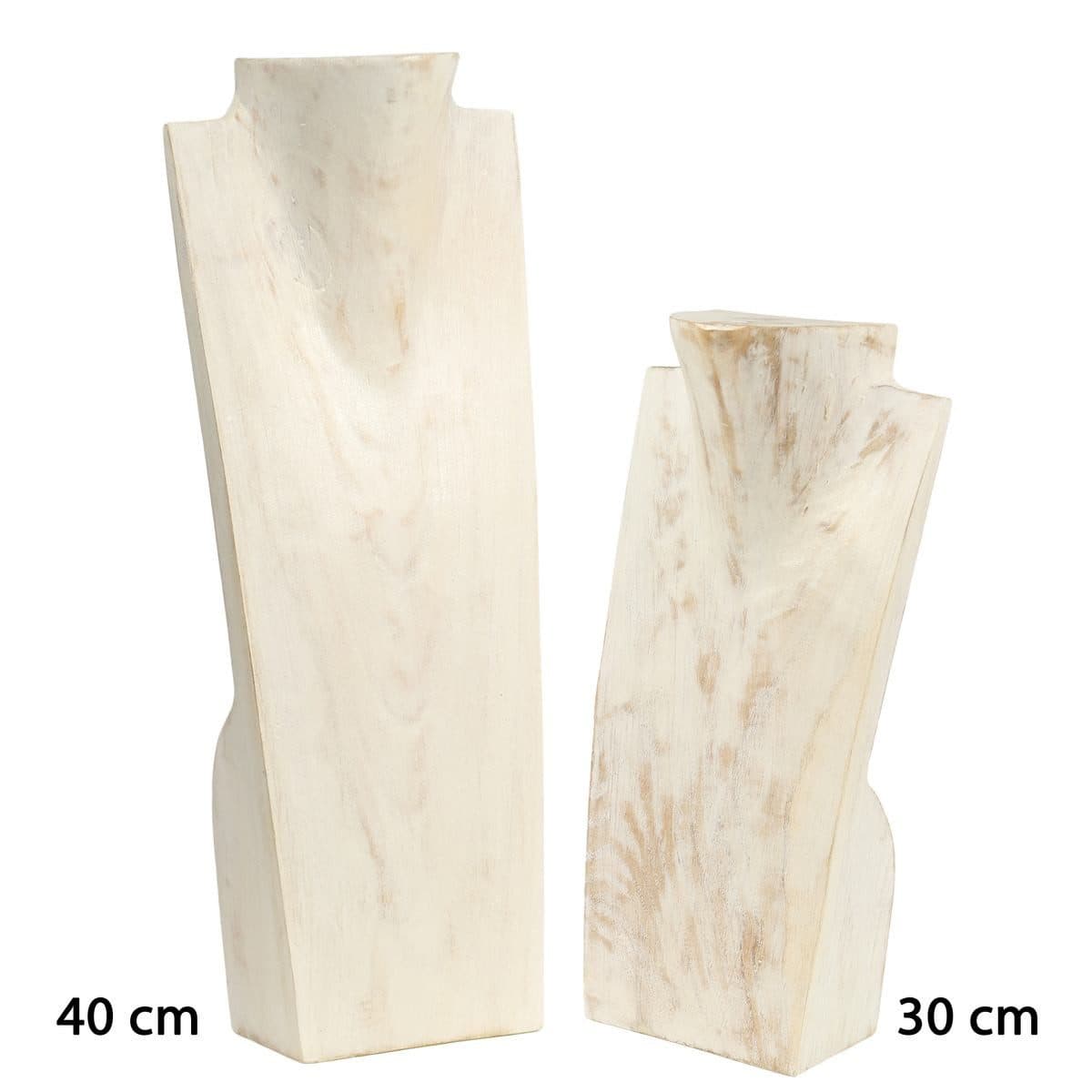 Oriental Galerie Schmuckhalter Holz Büste Weiß