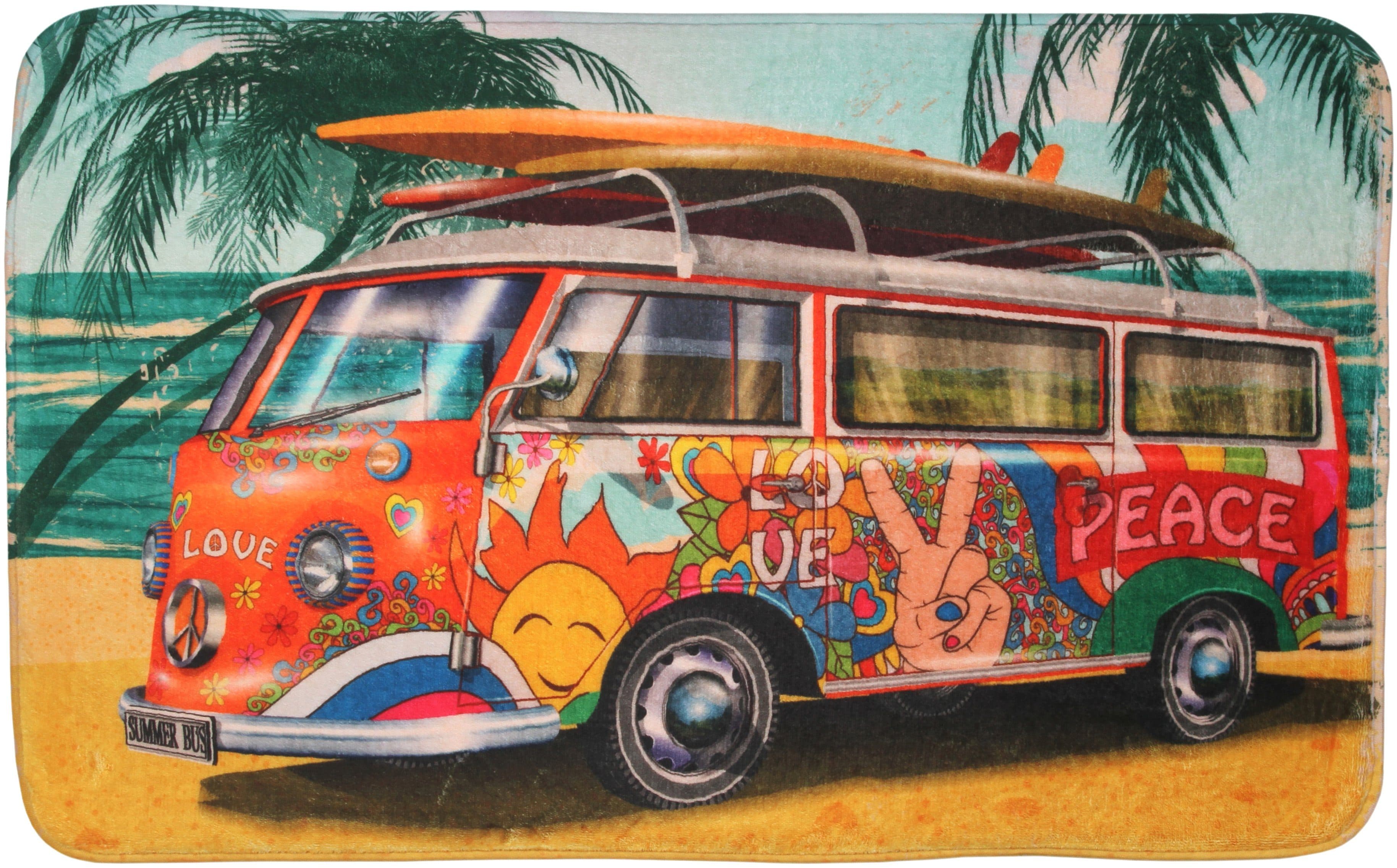 Sanilo Badematte Summer Bus 50x80 cm Orange - Bild 2