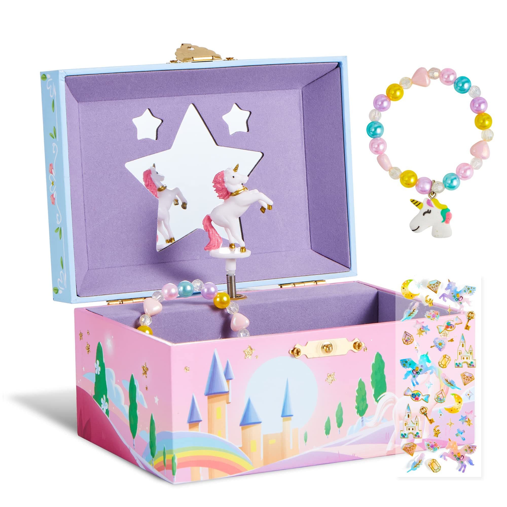JOYIN Schmuckkasten Einhorn Musikalisch Mädchen Spielzeug - Bild 2