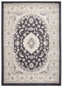 Tapiso Teppich DUBAI Rechteckig Schwarz Creme Kurzflor Bild 2