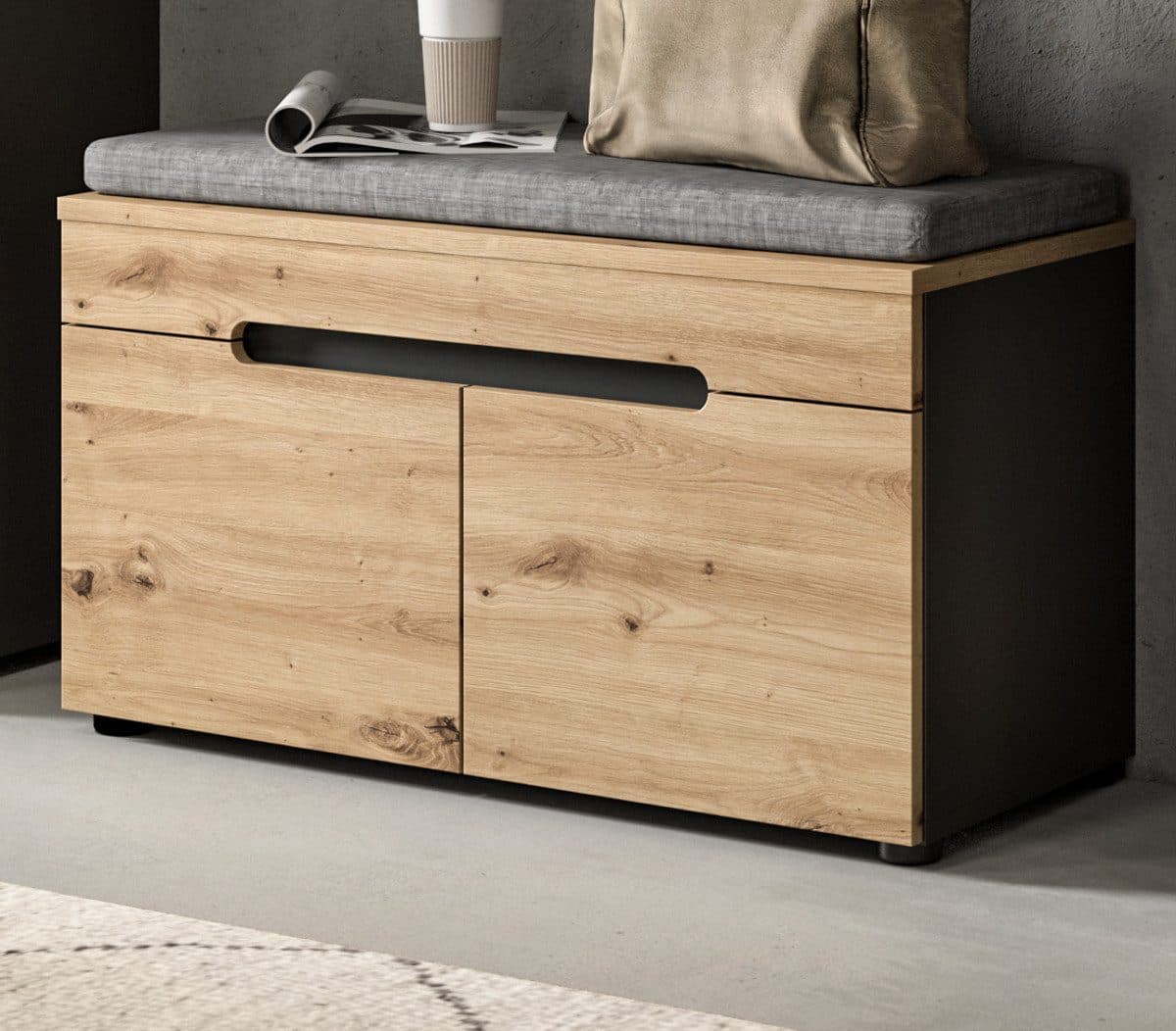 Inn.Furn Schuhbank Cooper Garderobenbank mit Stauraum und Soft-Close - Bild 2