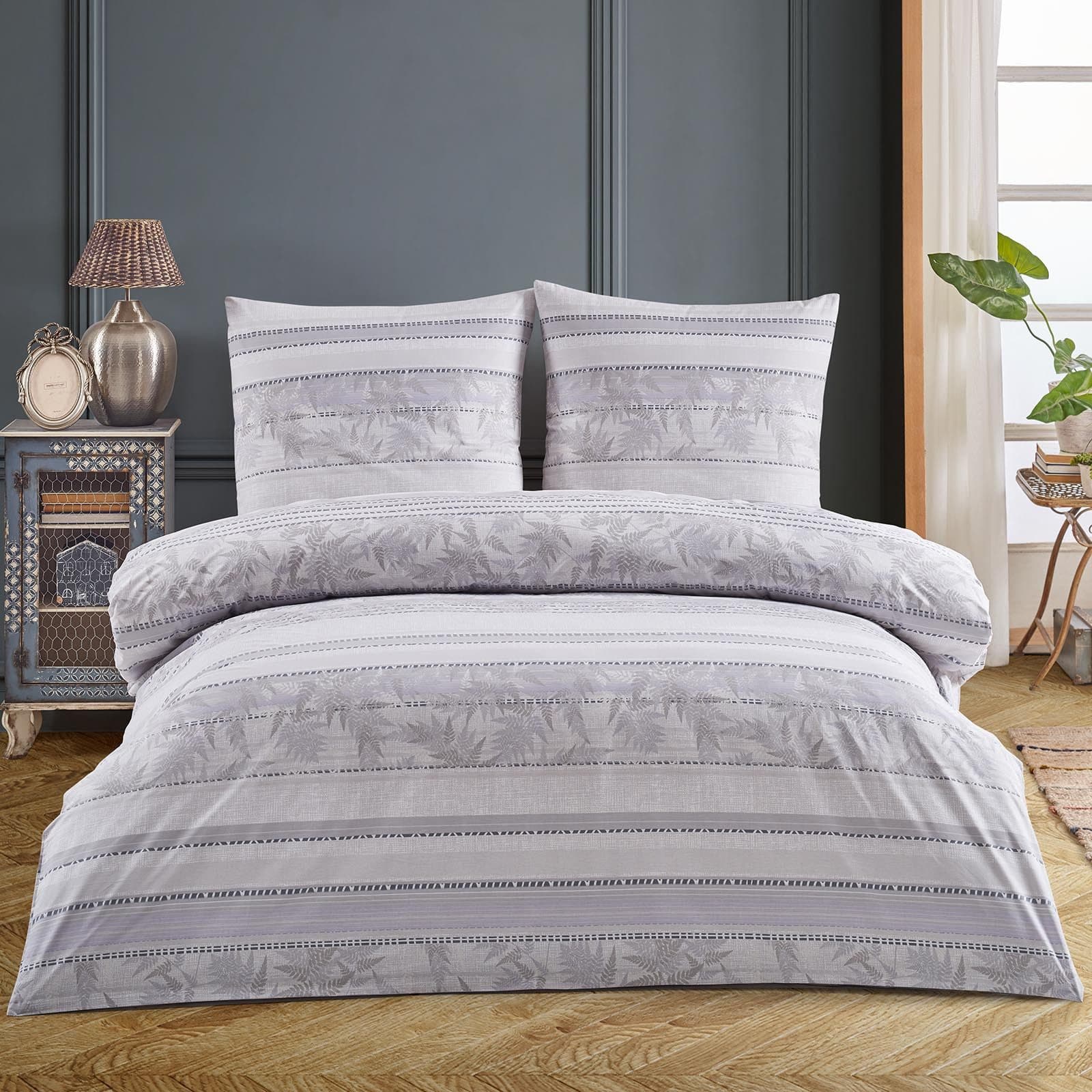 Buymax Bettwäsche Luxury 3-teilig Lila Renforcé Baumwolle - Bild 2