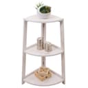 MCW Eckregal MCW-K44 3 Ablagen Shabby Weiß MDF Paulownia Bild 2