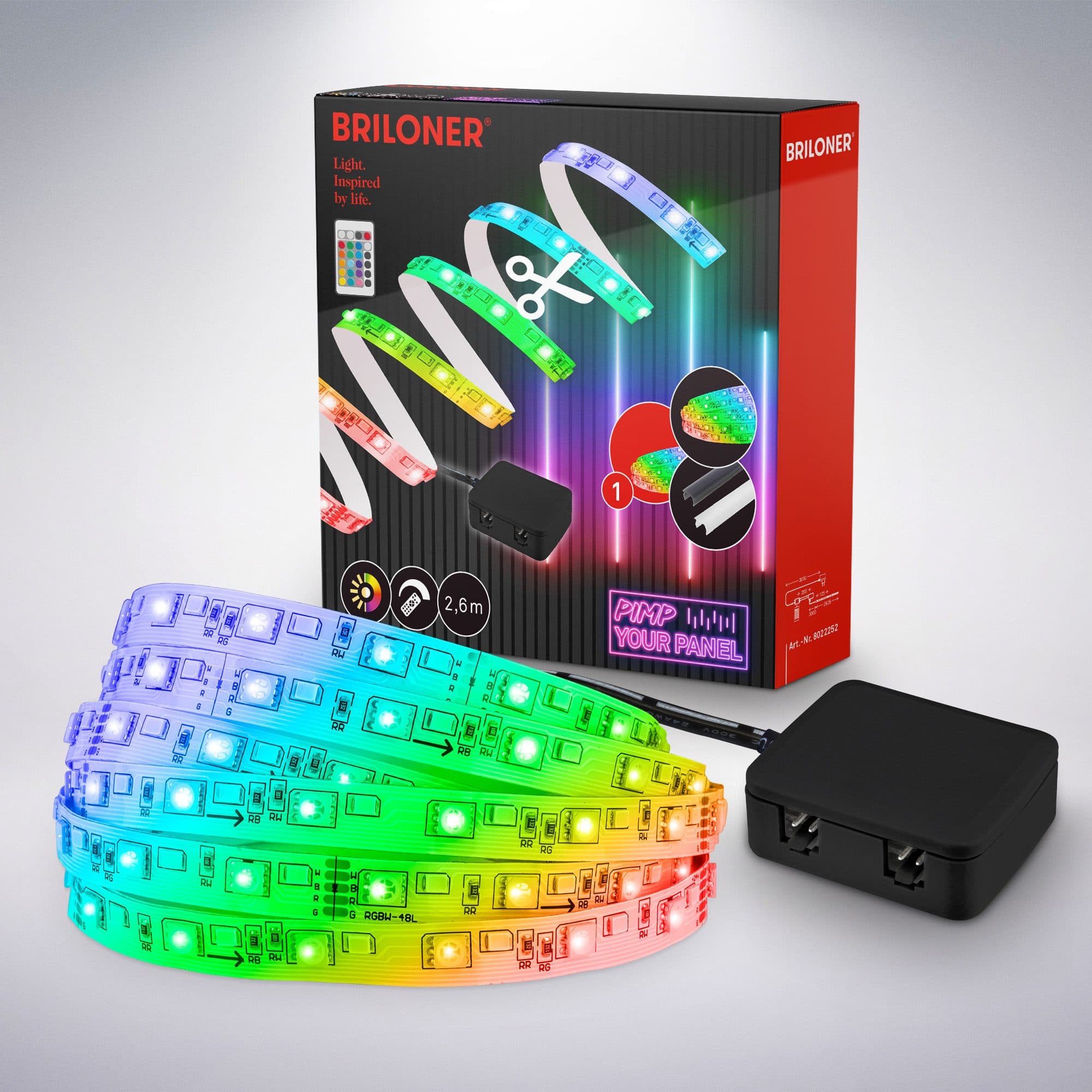 BRILONER LED-Streifen Pimp your Panel RGB Weiß Neutral