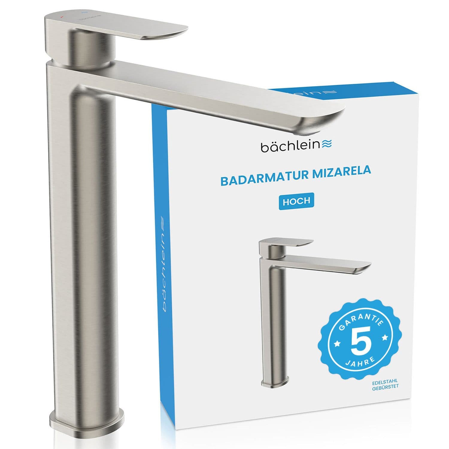 Bächlein Badarmatur Mizarela hoch - Klassisches Design - Aufsatzwaschbecken - Bild 2
