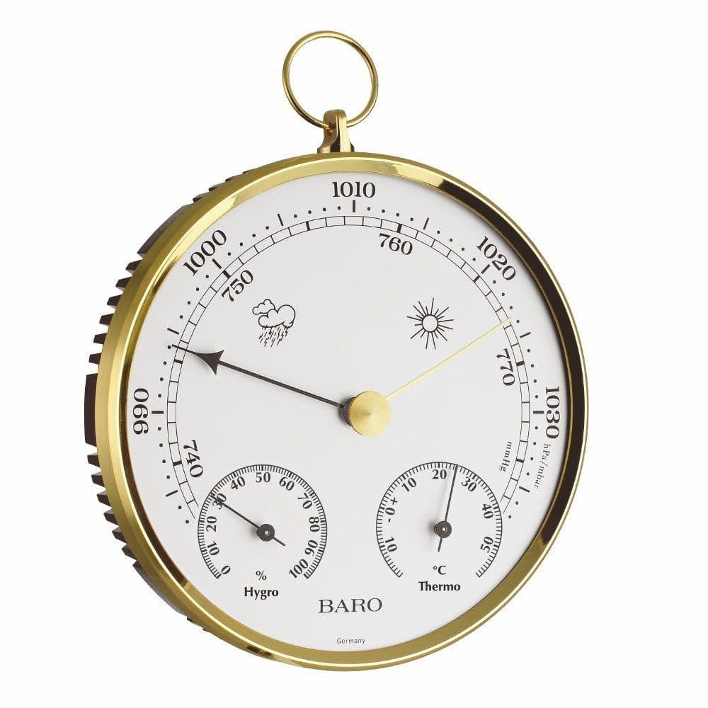 TFA Dostmann Wetterstation TFA 20.3006 Analoges Hygrometer Barometer Thermometer