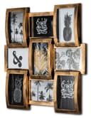 Levandeo® Bilderrahmen Collage 9er Kupfer Schwarz Industrial Look Bild 2