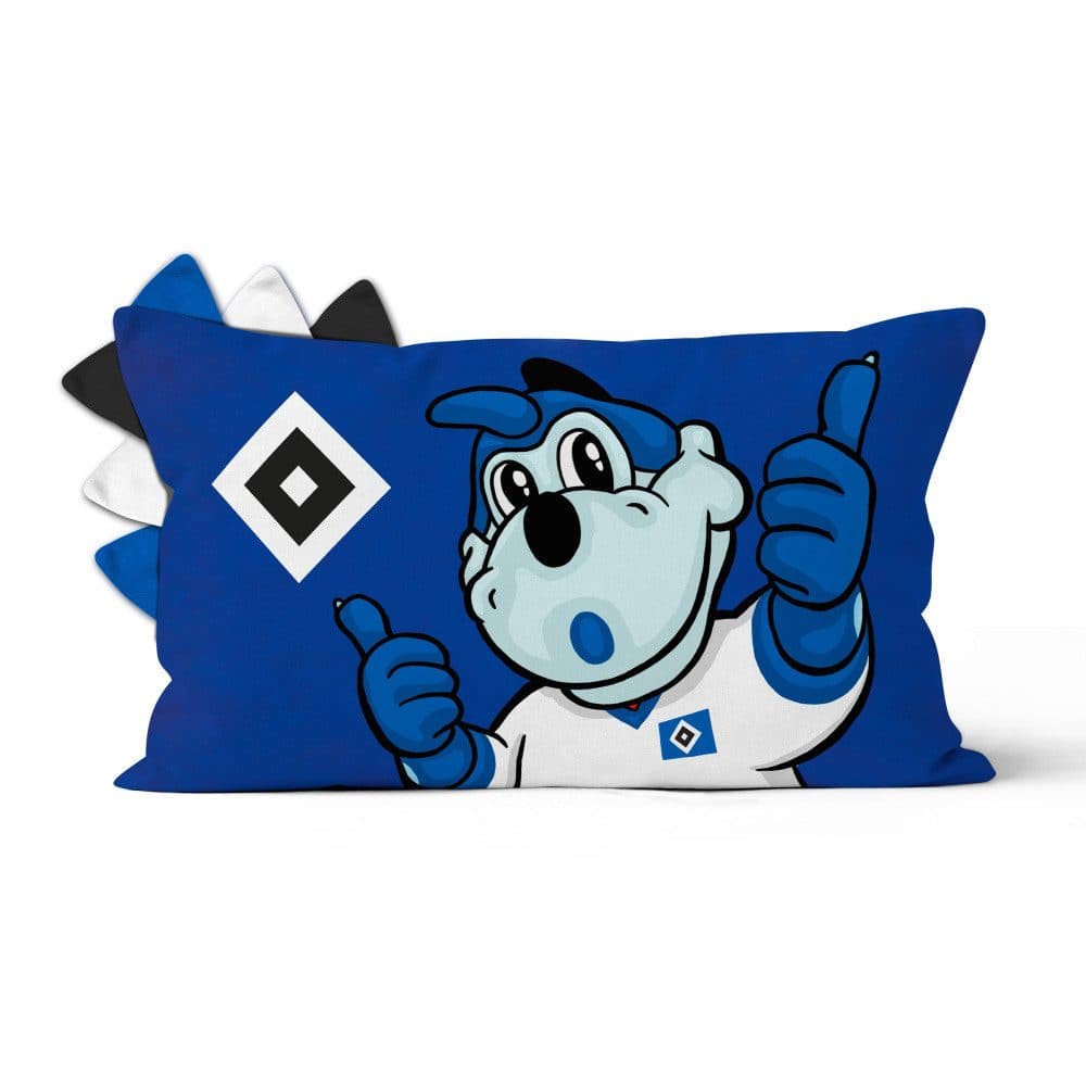 HSV Dekokissen Hermann Blau/Weiß Schwarz Offizieller Lizenzartikel