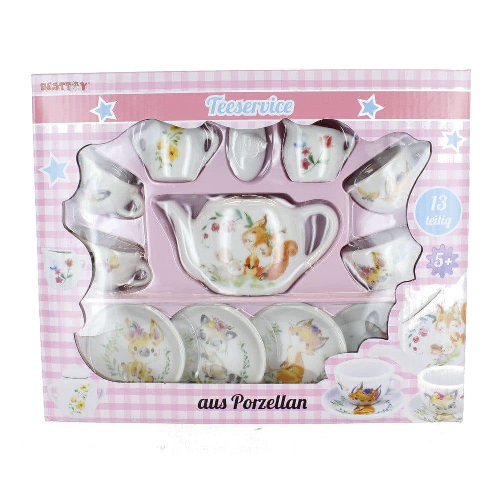 Besttoy Teeservice 13-teilig Porzellan Spielzeug