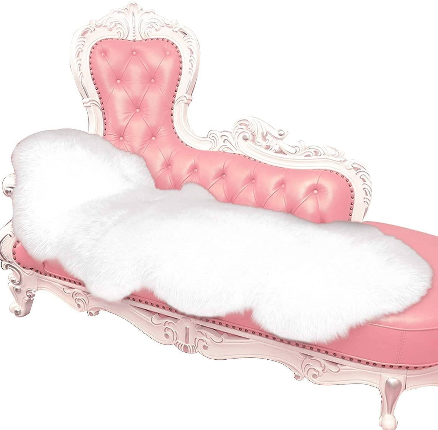 Woltu Teppich Faux Lammfell Schaffell Sofa Matte Bettvorleger - Bild 2