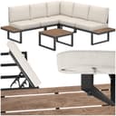 TECTAKE Gartenlounge-Set Aluminium 5-tlg. Eliar Bild 2
