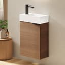 EMKE Waschtischunterschrank mit Keramikwaschbecken weiß Bild 2