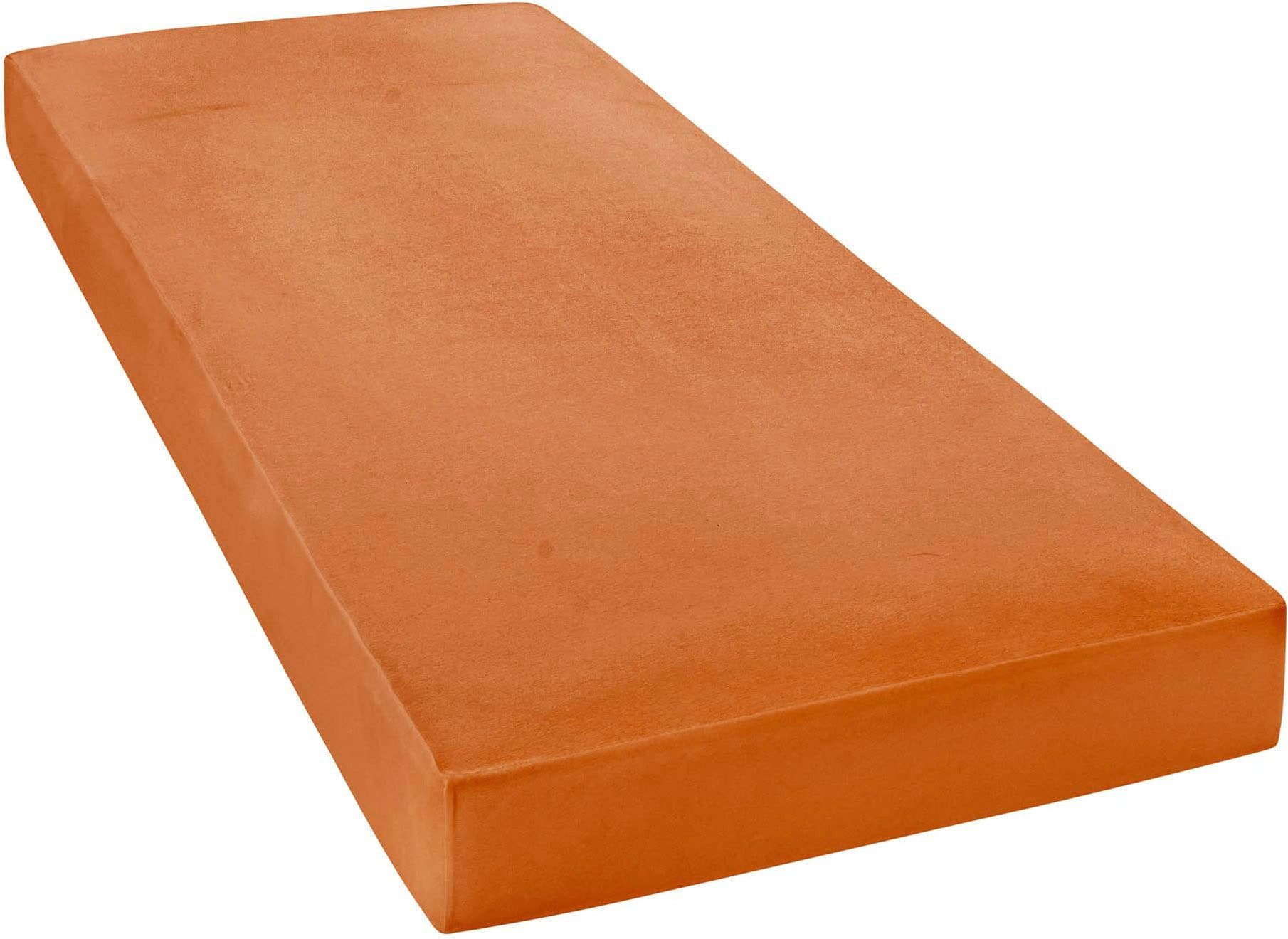 Janine Spannbettlaken ELASTIC 5002 Rost-Orange Jersey - Bild 2