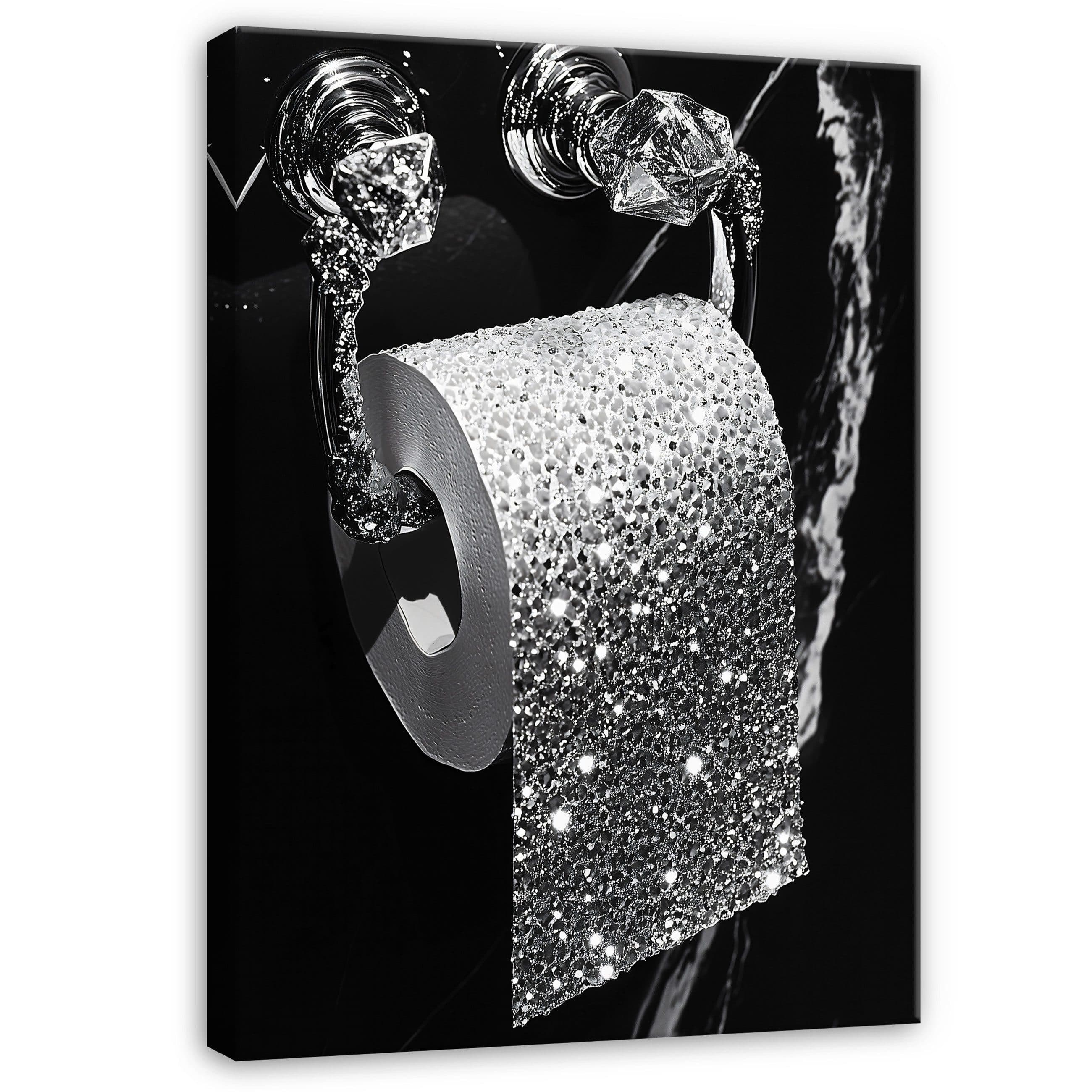 Wallarena Leinwandbild WC Toilettenpapier Abstrakt Modern Wanddeko XXL - Bild 2