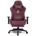 symino Gaming-Stuhl Premium Alcantara Stoff Ergonomischer Rot Bild 2