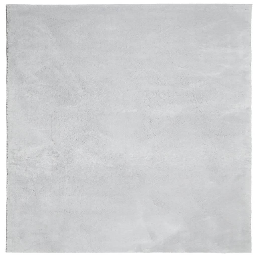 vidaXL Teppich HUARTE Kurzflor Grau 120x120 cm - Bild 2