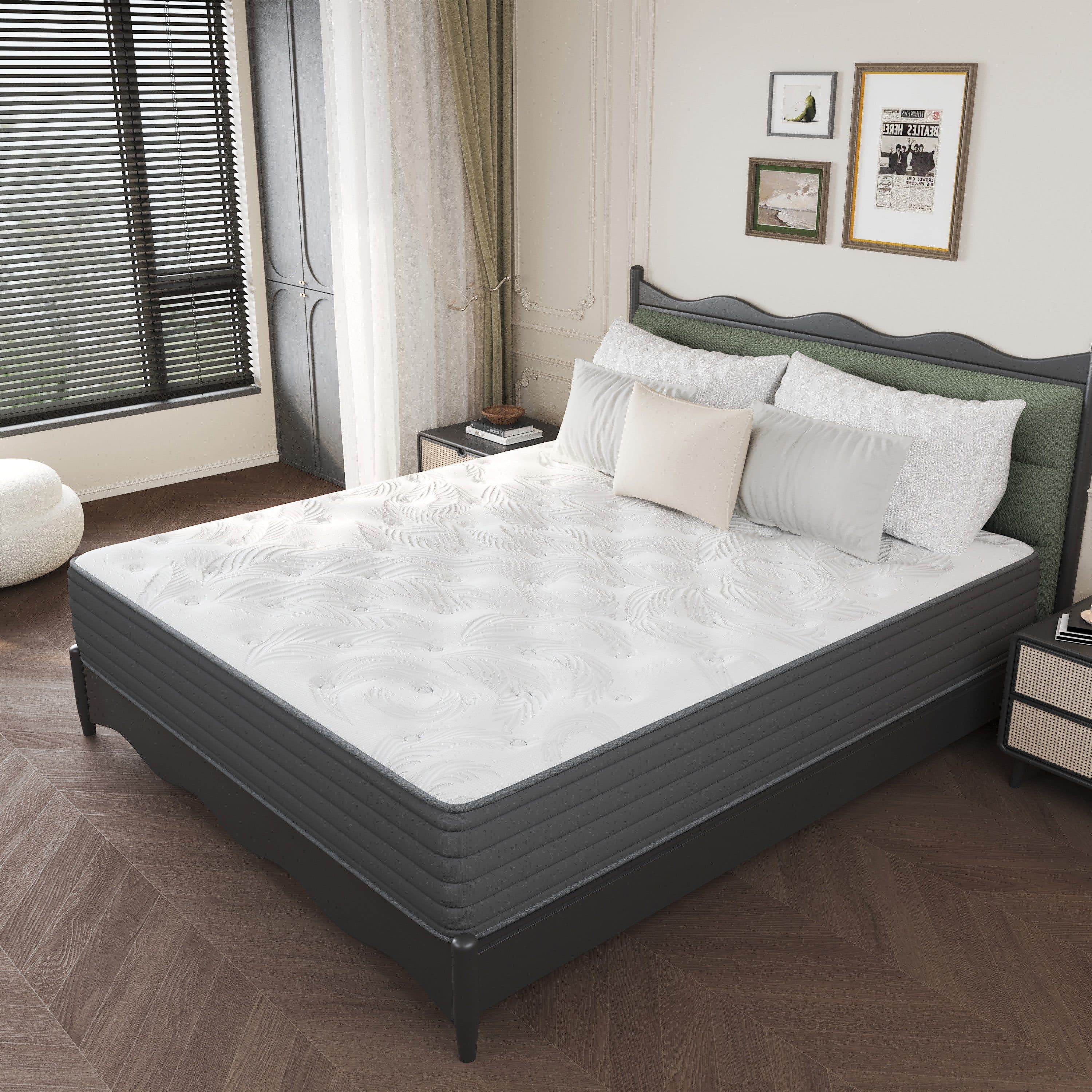 CHICASA Taschenfederkernmatratze 7-Zonen H3 90x200 cm