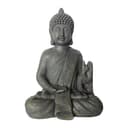 relaxdays Buddha Figur 52 cm - Polyresin Stein-Optik Anthrazit Bild 2
