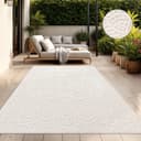 TT Home Teppich Rechteckig Creme In- & Outdoorteppich Wetterfest Bild 2