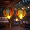 Expo Börse Solarleuchte Heißluftballon 2er Set Bunt LED Garten Bild 2