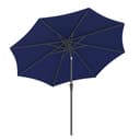 SONGMICS Sonnenschirm mit Kurbel Marineblau UPF 50+ Bild 2