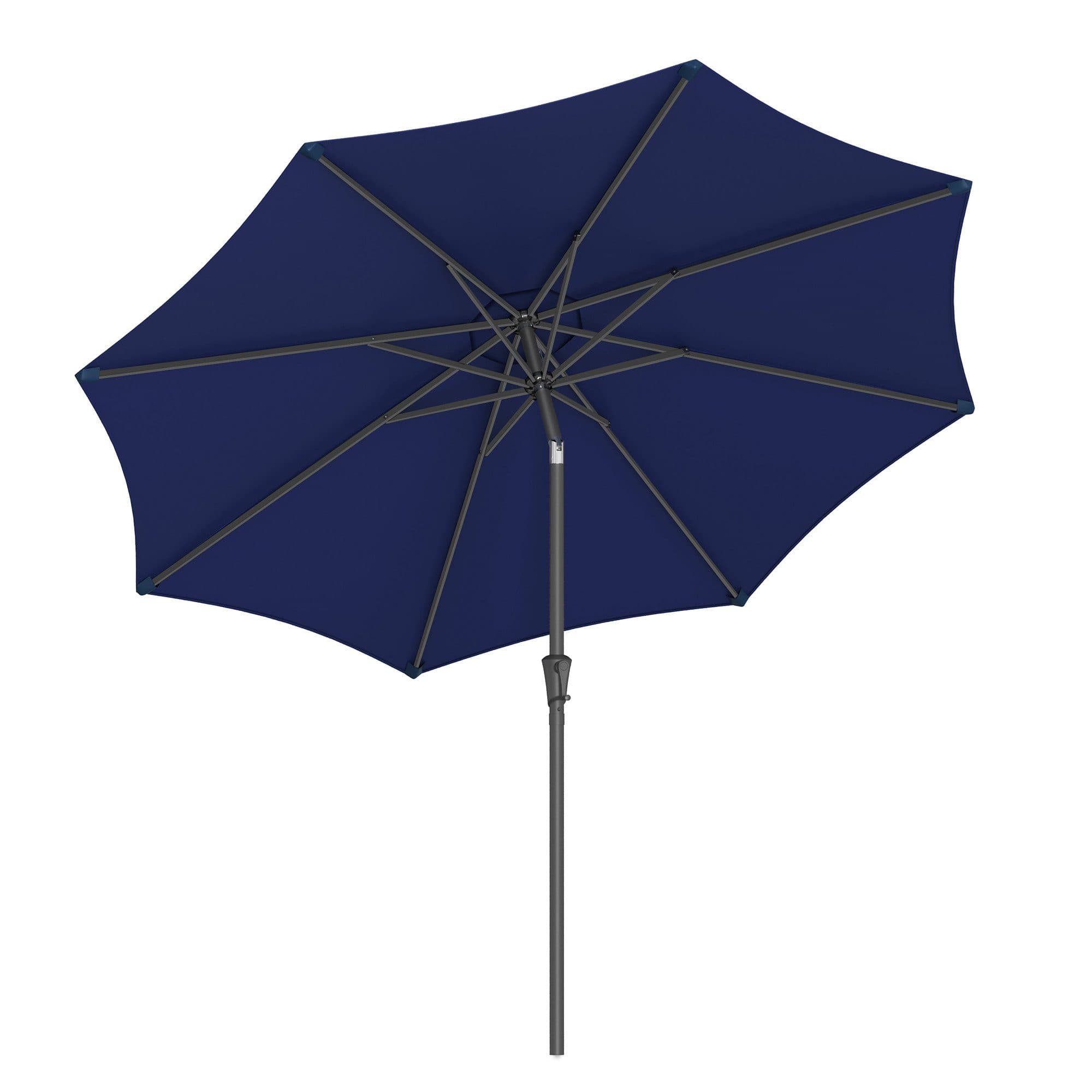 SONGMICS Sonnenschirm mit Kurbel Marineblau UPF 50+ - Bild 2