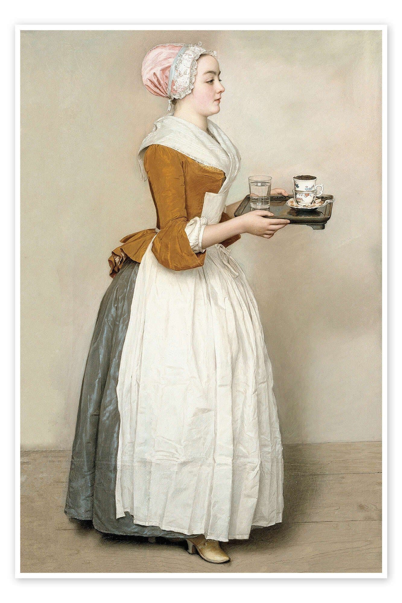 Posterlounge Wandbild Das Schokoladenmädchen Jean Etienne Liotard Poster - Bild 2