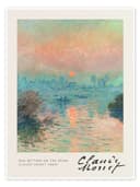 Posterlounge Wandbild Sun Setting on the Seine Poster Bild 2