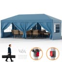 HOMALL Faltpavillon 3x6m Blau Wasserdicht Gartenzelt Bild 2