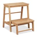 relaxdays Klappbarer Tritthocker Bambus Natur 2 Stufen Bild 2