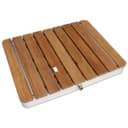 Mobile Gartendusche aus massivem Teak-Holz Bild 2