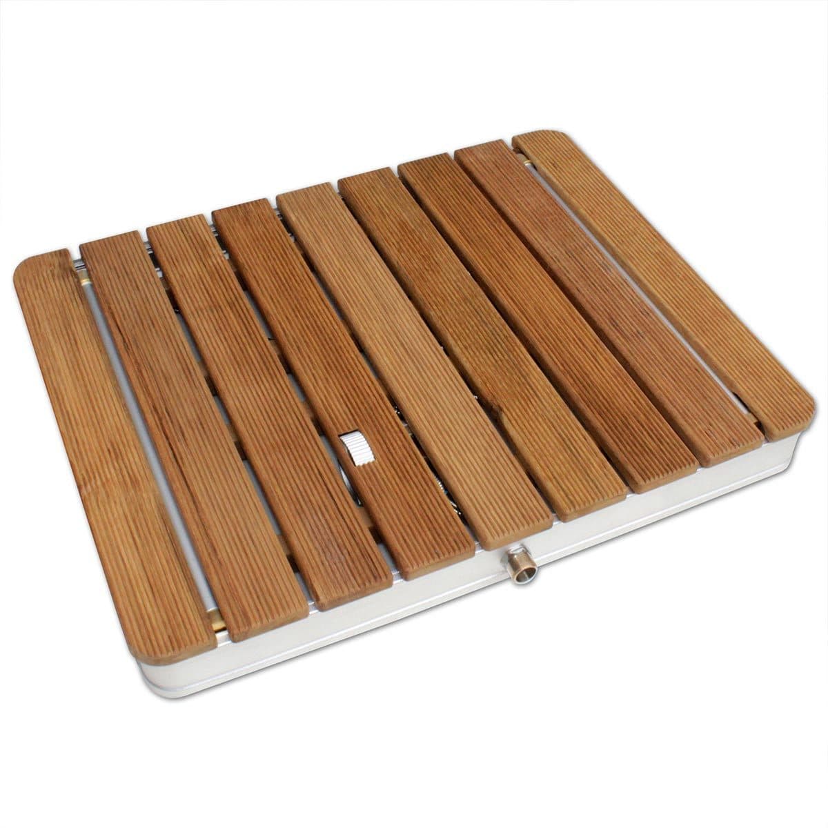 Mobile Gartendusche aus massivem Teak-Holz - Bild 2