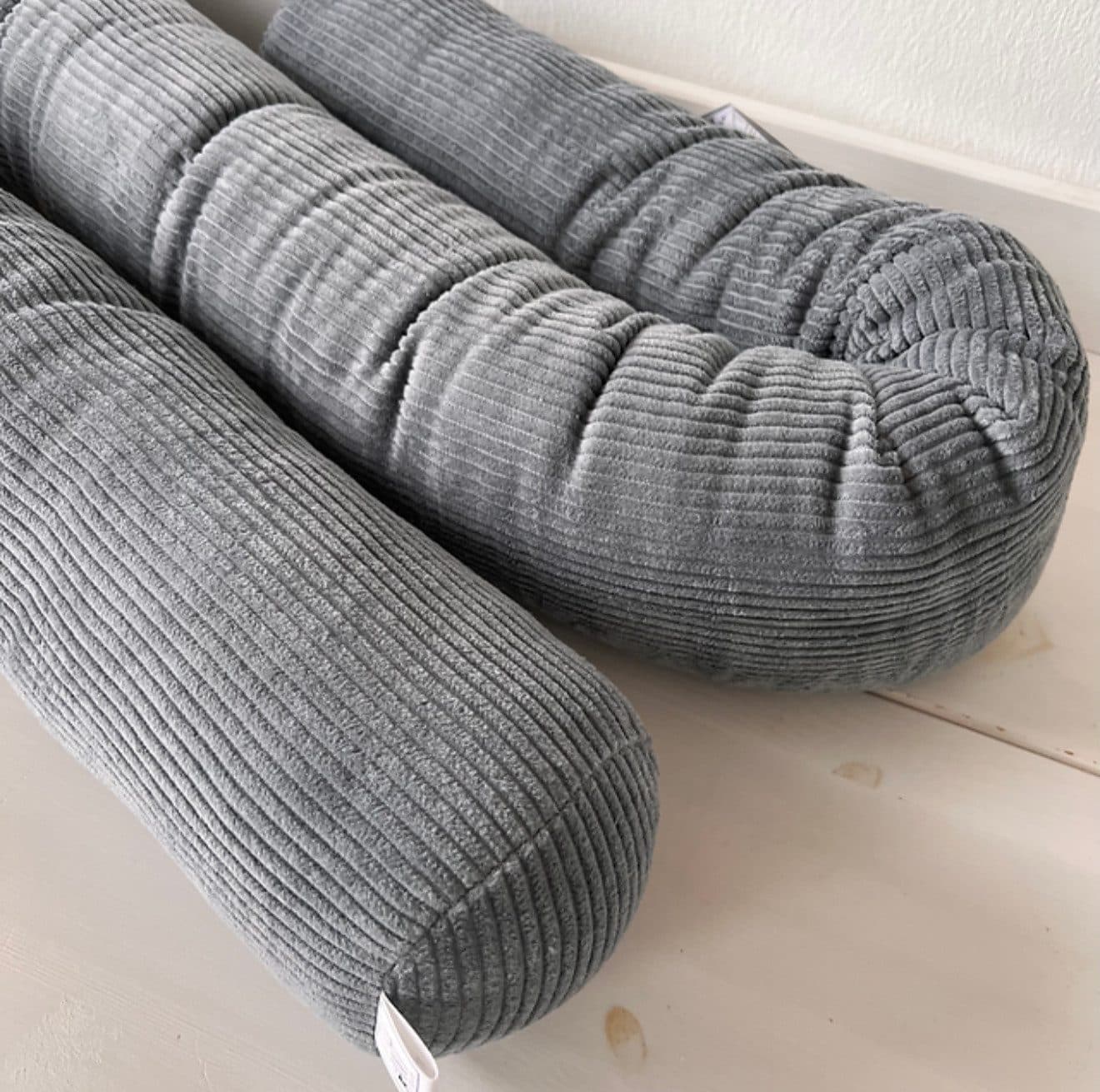 LittleANTunique Nestchenschlange Bettschlange Wickeltischumrandung cord grau - Bild 2