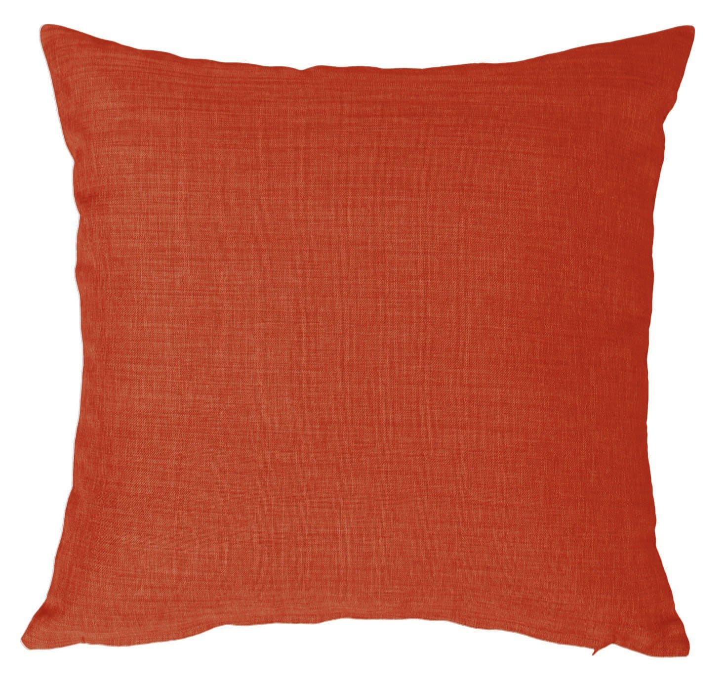 Haus und Deko Kissenbezug Leinenoptik Terracotta Polyester - Bild 2