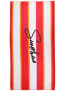 Capelli New York Strandtuch Rot Orange Frotteevelours Bild 2
