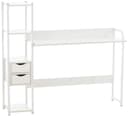 CLP Schreibtisch Widnes Industrial Weiß mit Regal und Stauraum Bild 2