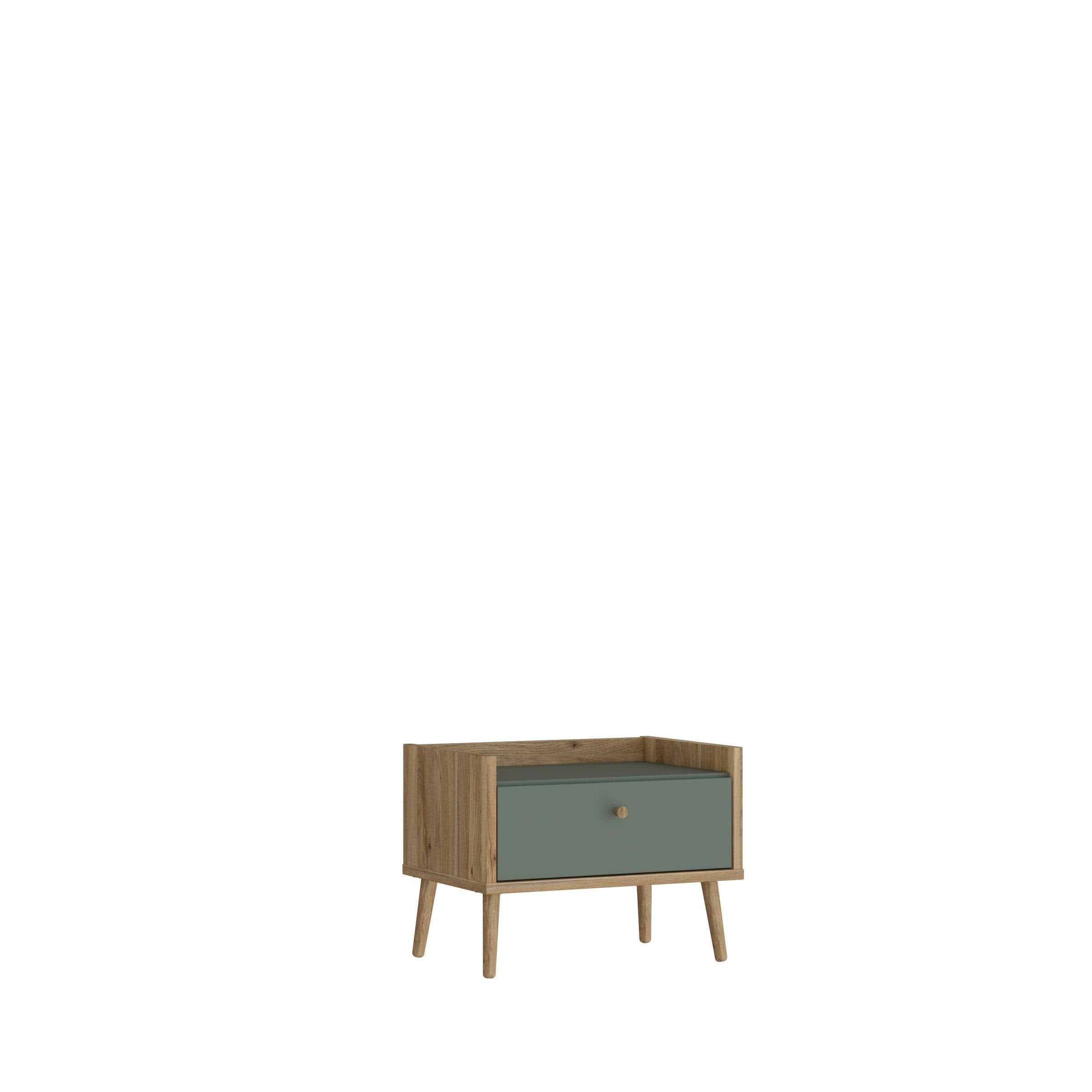 FORTE Nachtschrank Mauvella Eiche Salbei - Bild 2