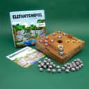 ROMBOL Denkspiele Elefantenspiel - Würfelspiel mit Keramik-Elefanten Bild 2