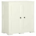 vidaXL Mehrzweckschrank Kunststoff Vanilleeis Holzdesign Bild 2